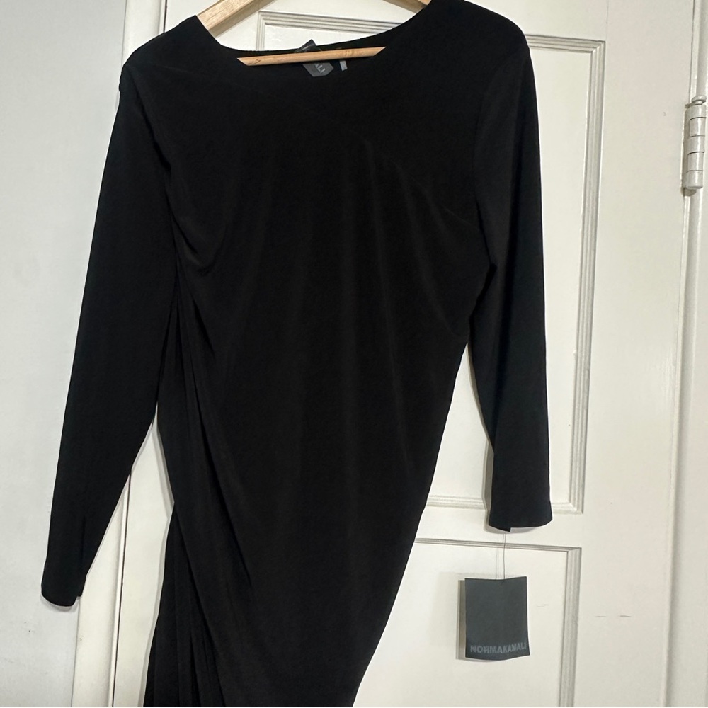 NWT NORMA KAMALI Long Sleeve Diana Gown Sz XL/42 - Picture 3 of 11